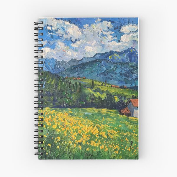 Item preview, Austrian landscape | Painting in the style of Vincent van Gogh designed and sold by ComicsFactory.