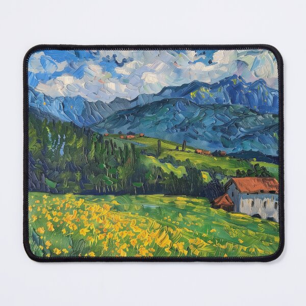 Item preview, Austrian landscape | Painting in the style of Vincent van Gogh designed and sold by ComicsFactory.