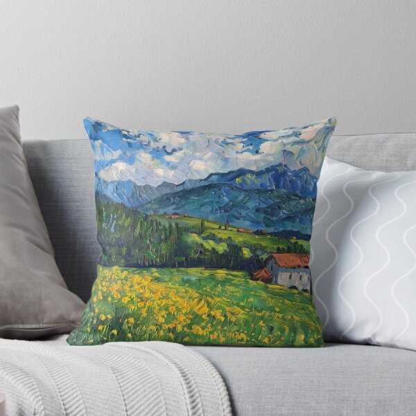 Item preview, Austrian landscape | Painting in the style of Vincent van Gogh designed and sold by ComicsFactory.