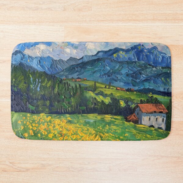 Item preview, Austrian landscape | Painting in the style of Vincent van Gogh designed and sold by ComicsFactory.