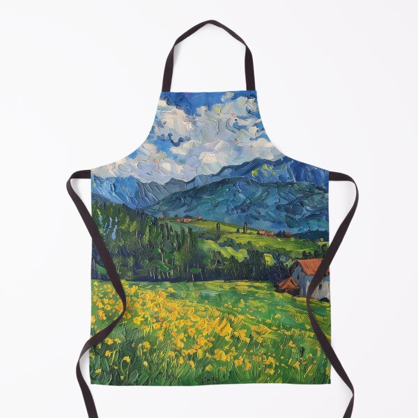 Item preview, Austrian landscape | Painting in the style of Vincent van Gogh designed and sold by ComicsFactory.