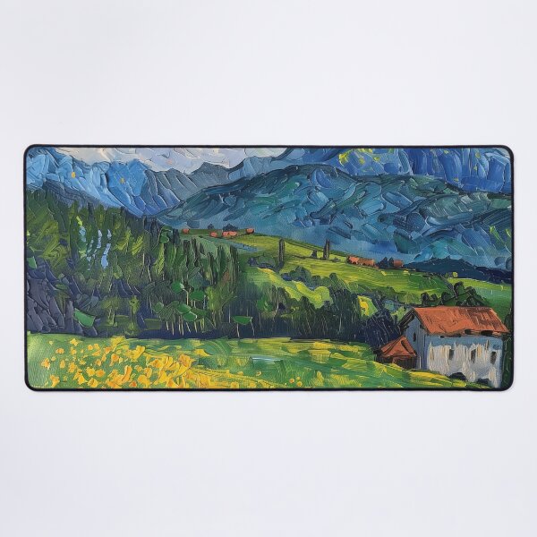 Item preview, Austrian landscape | Painting in the style of Vincent van Gogh designed and sold by ComicsFactory.