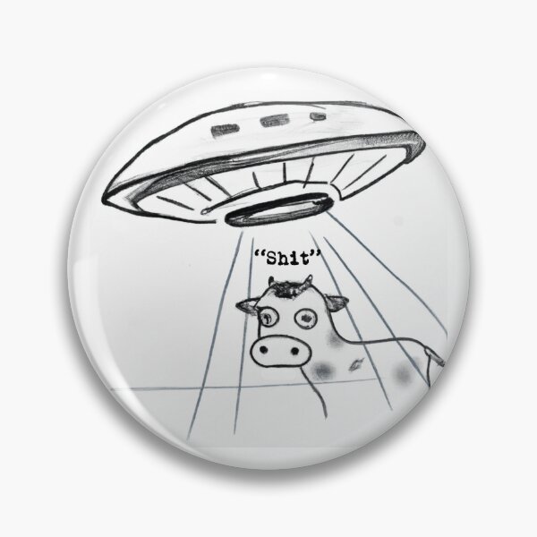 Item preview, Sketch Cow and UFO - It Happens T-Shirt designed and sold by UnZChannel.