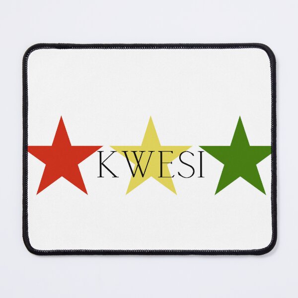 Item preview, Kwesi Ghana Akan Soul Name Red Yellow Green Stars designed and sold by camrynangela.