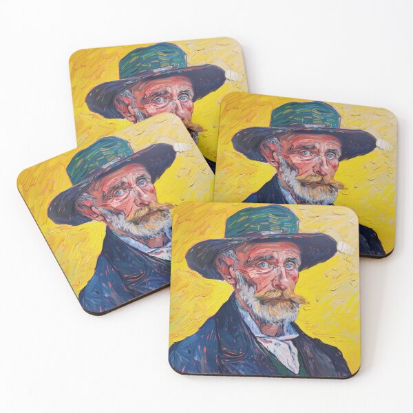 Item preview, Austrian man | Painting in the style of Vincent van Gogh designed and sold by ComicsFactory.