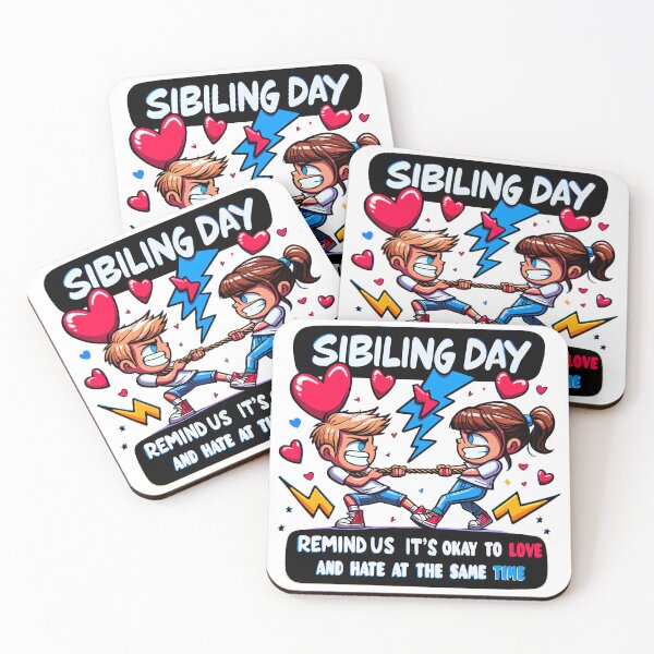 Item preview, The Sibling Rivalry Canvas,national siblings day designed and sold by toobel.