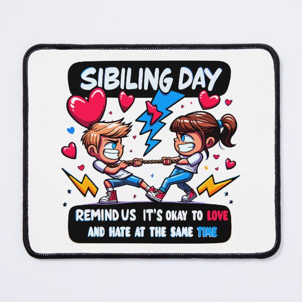 Item preview, The Sibling Rivalry Canvas,national siblings day designed and sold by toobel.