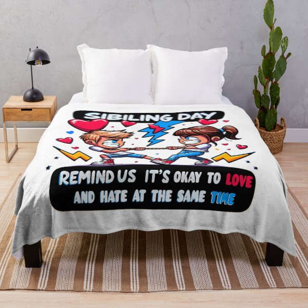 Item preview, The Sibling Rivalry Canvas,national siblings day designed and sold by toobel.