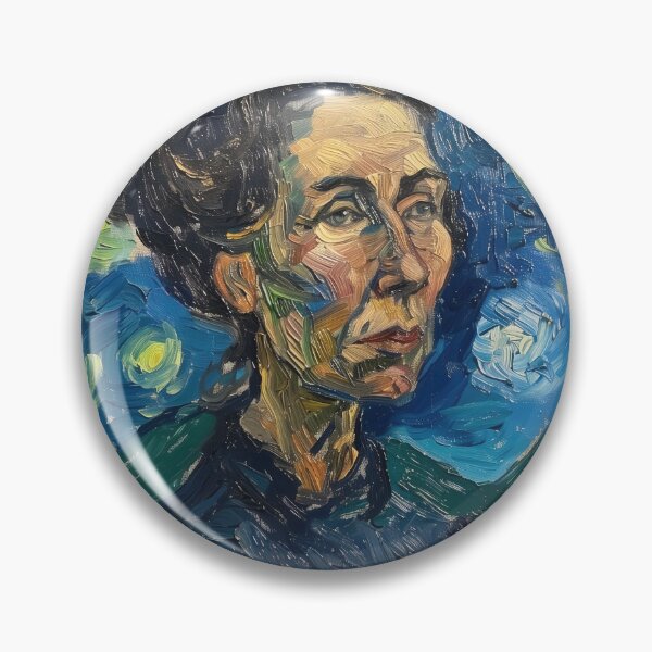 Item preview, Austrian woman | Painting in the style of Vincent van Gogh designed and sold by ComicsFactory.