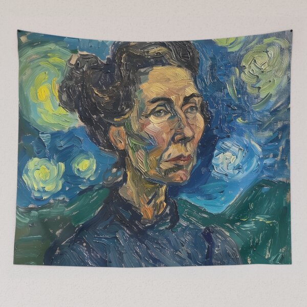 Item preview, Austrian woman | Painting in the style of Vincent van Gogh designed and sold by ComicsFactory.