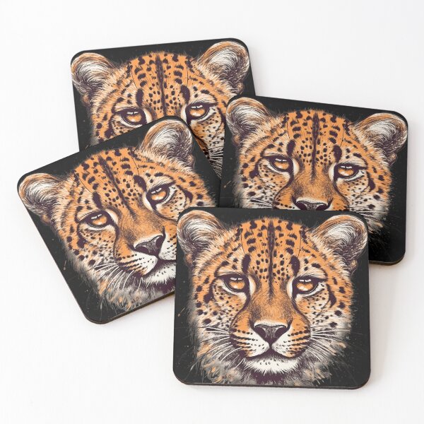 Item preview, Cheetah Art - Wildcat Animal Lovers Gift designed and sold by InkyGenies.