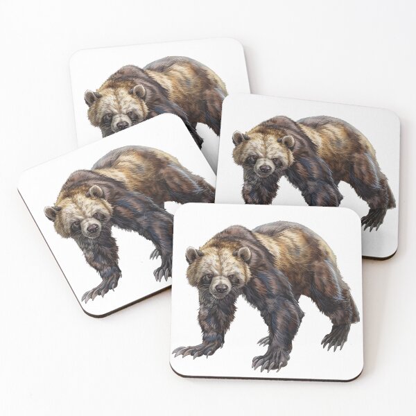 Item preview, Fierce Wolverine in a Dynamic Pose designed and sold by NatureSyllabus.