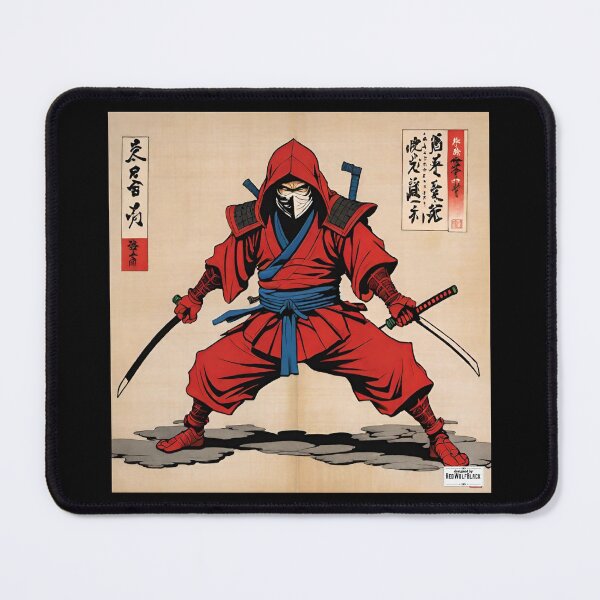 Item preview, Ninja red Japan style 6 designed and sold by RedWolfDisigne.