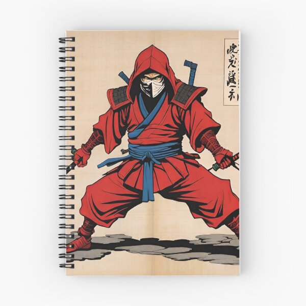 Item preview, Ninja red Japan style 6 designed and sold by RedWolfDisigne.