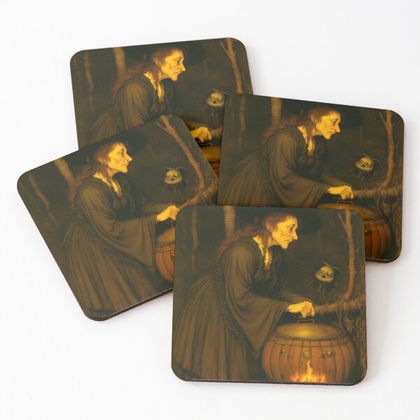 Item preview, Classic Vintage Haunting Witch In the Woods designed and sold by TheDarkWardrobe.