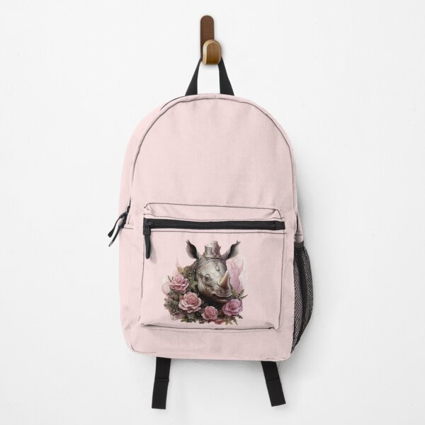Item preview, Rhino Among Pink Blossoms designed and sold by BorczVisuals.