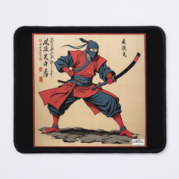 Item preview, Ninja red Japan style 7 designed and sold by RedWolfDisigne.