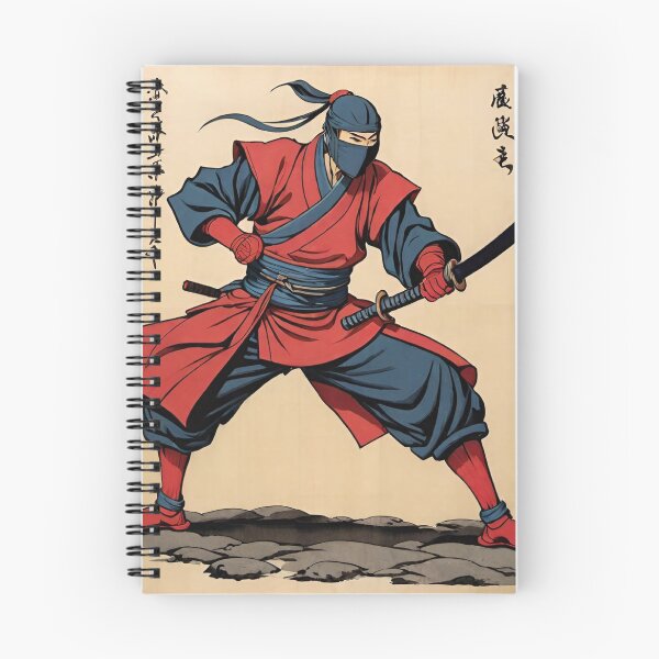 Item preview, Ninja red Japan style 7 designed and sold by RedWolfDisigne.