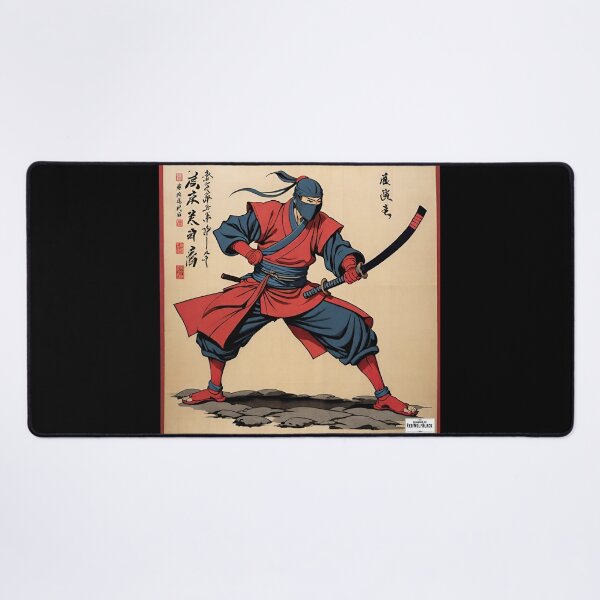 Item preview, Ninja red Japan style 7 designed and sold by RedWolfDisigne.