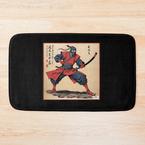Item preview, Ninja red Japan style 7 designed and sold by RedWolfDisigne.