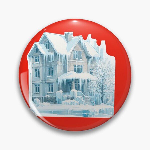 Item preview, Ice-Covered 3-Story House Sketch , designed and sold by PaintMeWorld.
