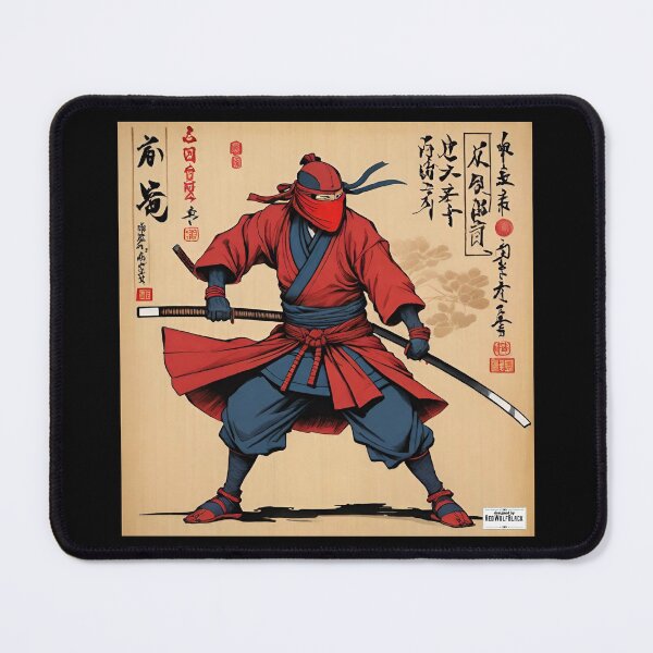 Item preview, Ninja red Japan style 8 designed and sold by RedWolfDisigne.