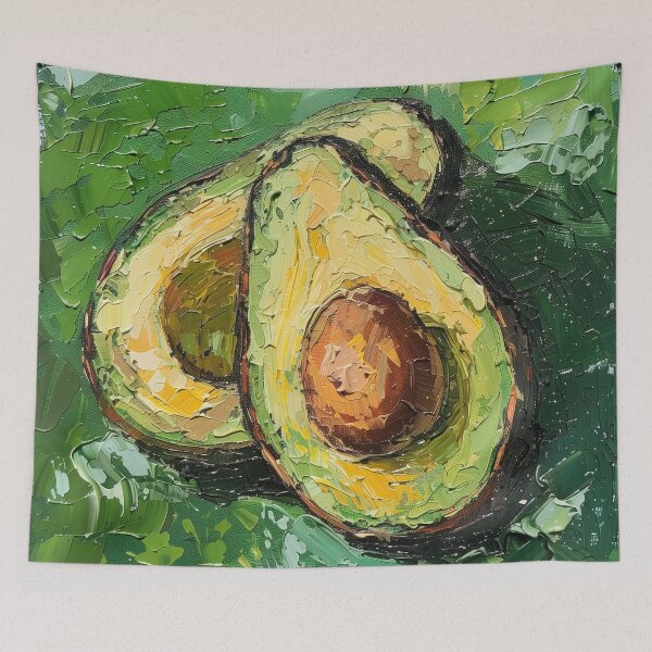 Item preview, Avocado | Painting in the style of Vincent van Gogh designed and sold by ComicsFactory.