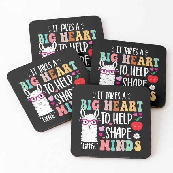 Item preview, Llama Teacher It Takes Big Heart To Help Shape Little Minds gifts  designed and sold by JUSTBEELEGANT.