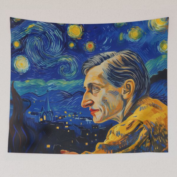 Item preview, Ayn Rand | Painting in the style of Vincent van Gogh designed and sold by ComicsFactory.