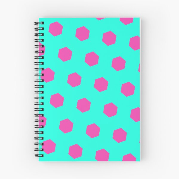 Item preview, Pink Repeating Hexagon Pattern Grid Teal Perpetual Outline designed and sold by Alchemy-A-La-G.