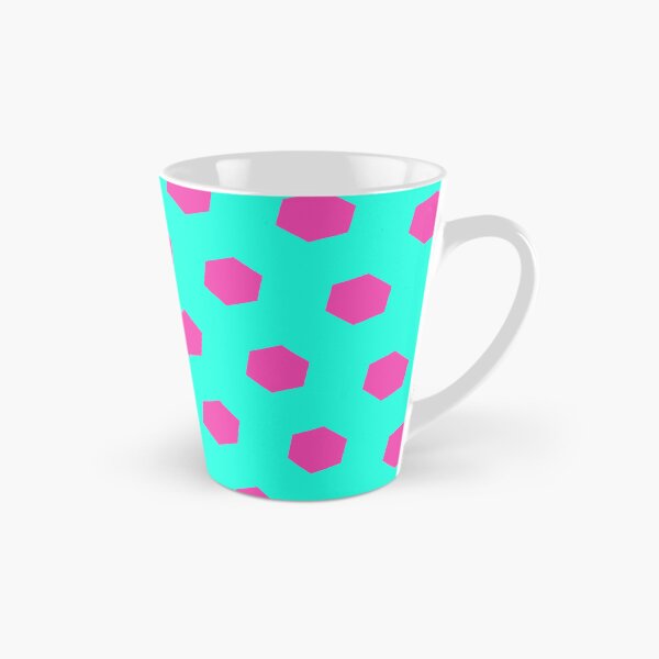 Item preview, Pink Repeating Hexagon Pattern Grid Teal Perpetual Outline designed and sold by Alchemy-A-La-G.