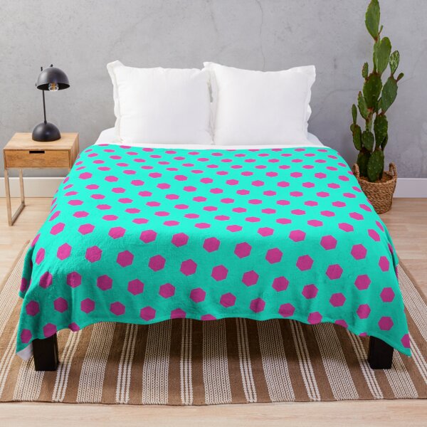 Item preview, Pink Repeating Hexagon Pattern Grid Teal Perpetual Outline designed and sold by Alchemy-A-La-G.