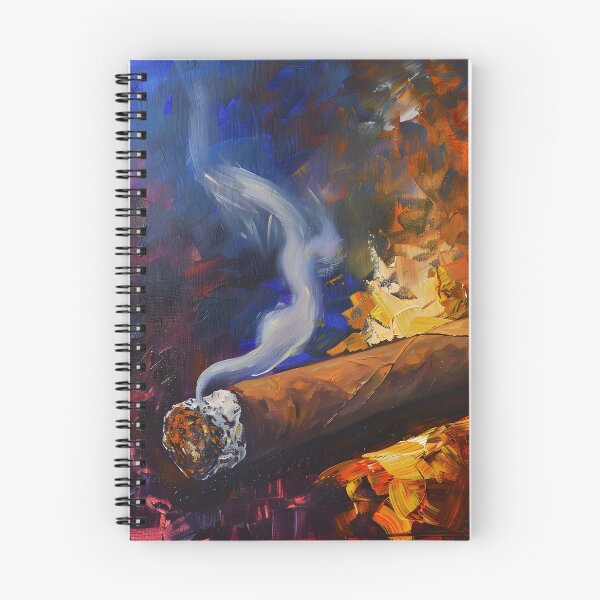 Item preview, Dynamic Focal Point - Impressionist Cigar Art, Bold Strokes of Indulgence and Artistic Intrigue designed and sold by OlfactoART Studio.