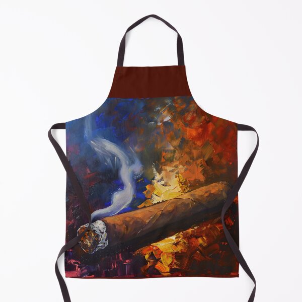 Item preview, Dynamic Focal Point - Impressionist Cigar Art, Bold Strokes of Indulgence and Artistic Intrigue designed and sold by OlfactoART Studio.