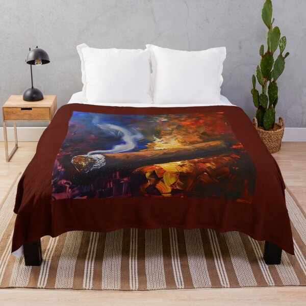 Item preview, Dynamic Focal Point - Impressionist Cigar Art, Bold Strokes of Indulgence and Artistic Intrigue designed and sold by OlfactoART Studio.
