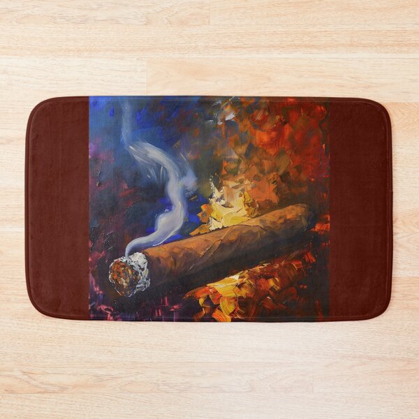 Item preview, Dynamic Focal Point - Impressionist Cigar Art, Bold Strokes of Indulgence and Artistic Intrigue designed and sold by OlfactoART Studio.