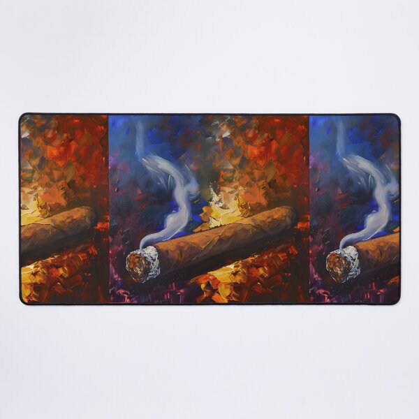 Item preview, Dynamic Focal Point - Impressionist Cigar Art, Bold Strokes of Indulgence and Artistic Intrigue designed and sold by OlfactoART Studio.