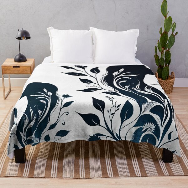 Item preview, Whispers of Nature's Essence in Monochromatic Silhouettes designed and sold by ArtComixHaven.