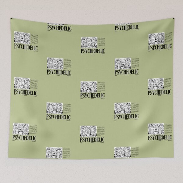 Item preview, PSYCHEDELIC - WEIRD, TRENDY, AESTHETIC | Pastel Green Background designed and sold by RM-Journey.