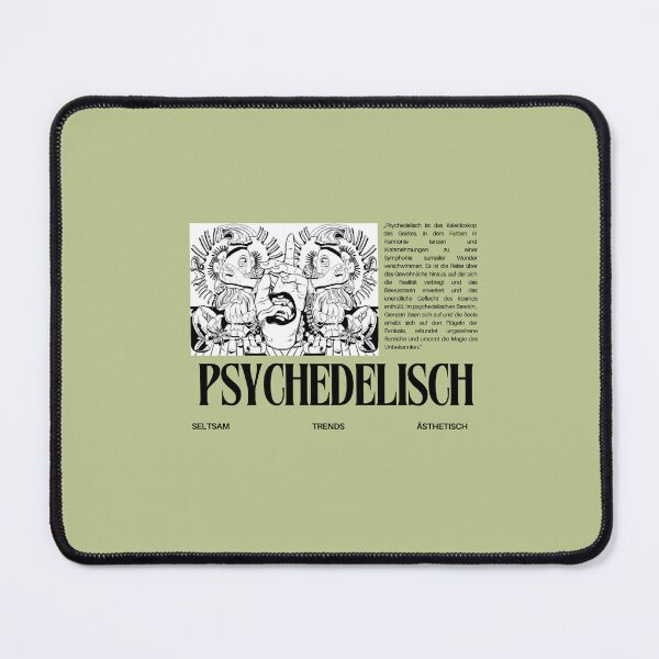 Item preview, PSYCHEDELISCH - SELTSAM, TRENDY, ÄSTHETISCH | Green Background designed and sold by RM-Journey.