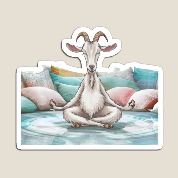Item preview, Meditating Goat designed and sold by Gentle40Winks.