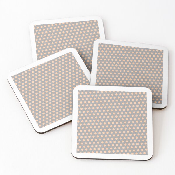Item preview, Peach Repeating Hexagon Pattern Grid Grey Perpetual Outline designed and sold by Alchemy-A-La-G.