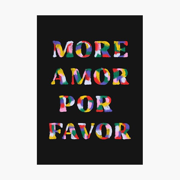 Item preview, Black poster more love please. Typography wall art. quote poster designed and sold by AlarconStudio.