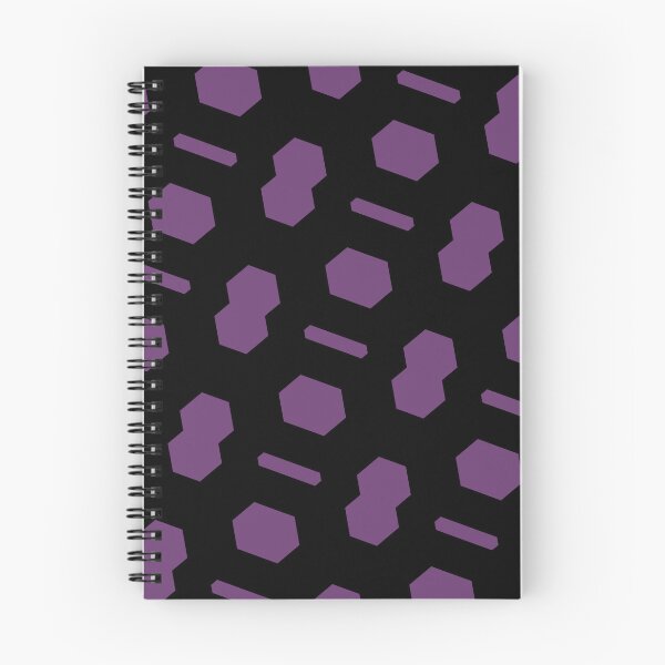 Item preview, Purple Repeating Hexagon Pattern Grid Black Perpetual Outline designed and sold by Alchemy-A-La-G.