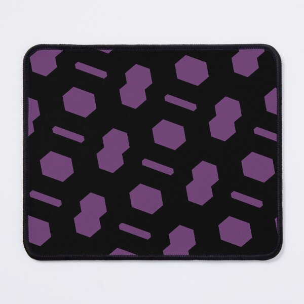 Item preview, Purple Repeating Hexagon Pattern Grid Black Perpetual Outline designed and sold by Alchemy-A-La-G.