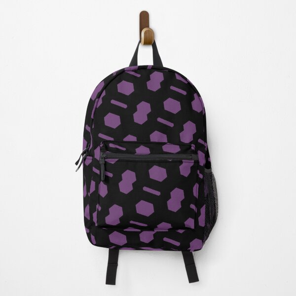 Item preview, Purple Repeating Hexagon Pattern Grid Black Perpetual Outline designed and sold by Alchemy-A-La-G.