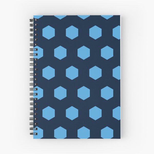 Item preview, Blue Repeating Hexagon Pattern Grid Navy Perpetual Outline designed and sold by Alchemy-A-La-G.