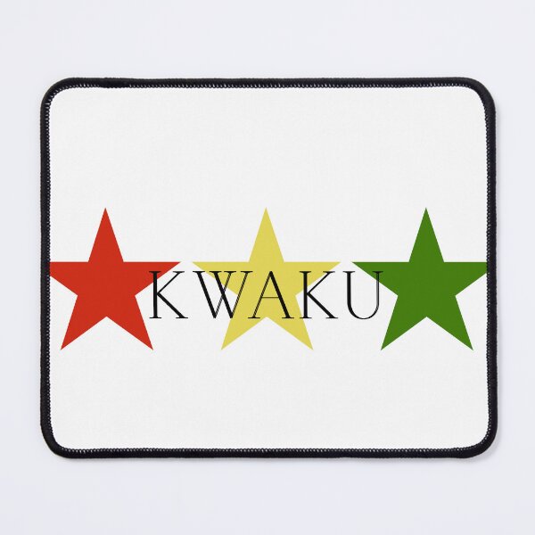 Item preview, Kwaku Ghana Akan Soul Name Red Yellow Green Stars designed and sold by camrynangela.