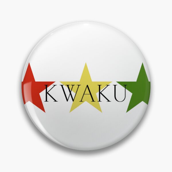 Item preview, Kwaku Ghana Akan Soul Name Red Yellow Green Stars designed and sold by camrynangela.