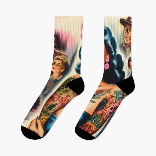 Item preview, Tatuaje De Mujer De La Vieja Escuela designed and sold by PulpVintage.